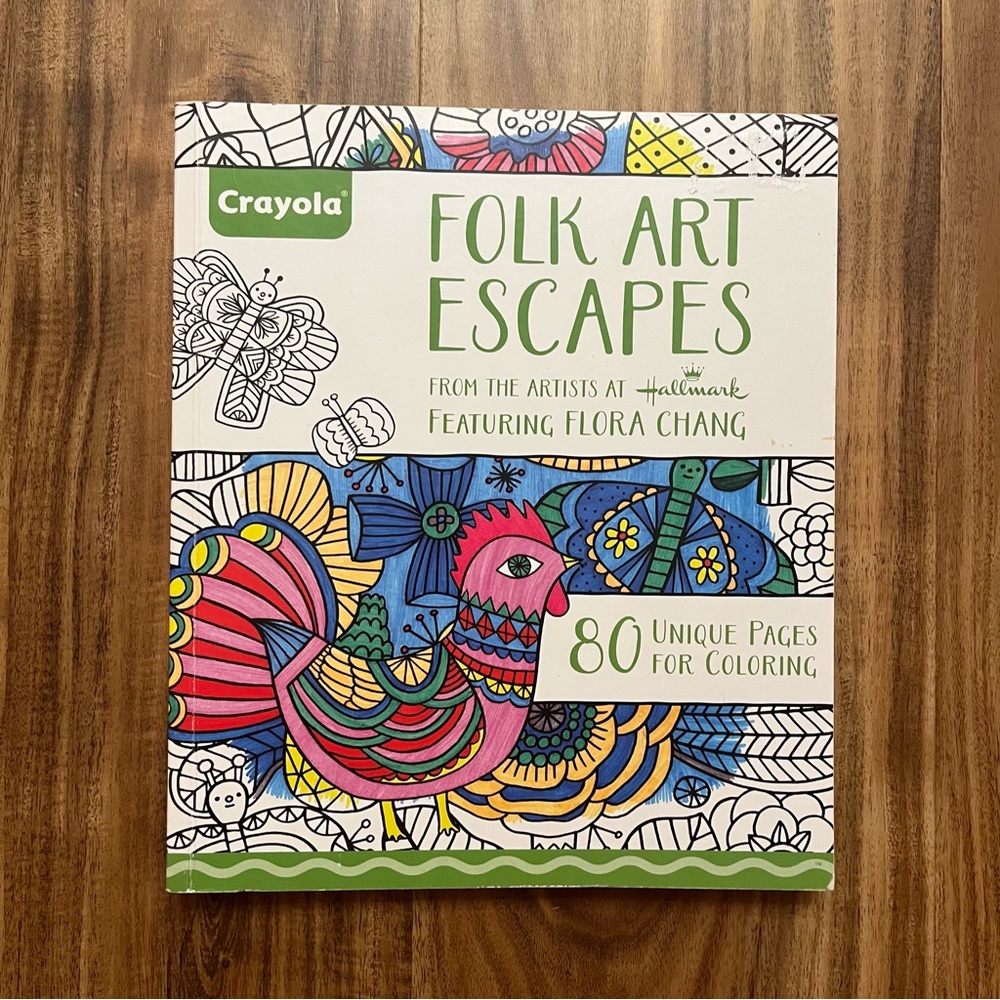 Crayola Folk Art Escapes Coloring Book